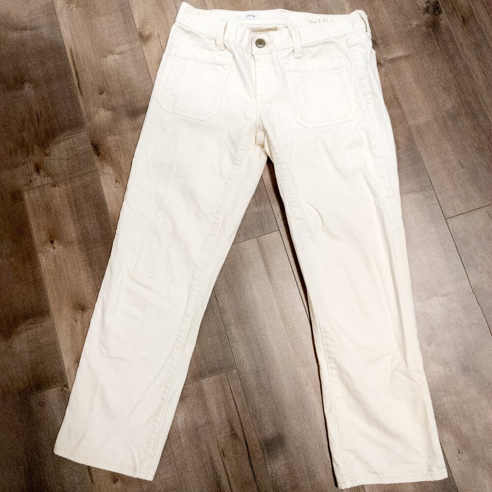 GAP 1969 Patch Pocket White Jeans Womens Size 27 / 4 Classic Casual Summer Pants